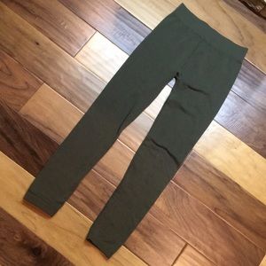 Army green leggings